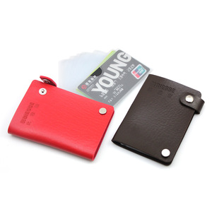 Custom Colorful Leather Card Holder, MOQ 1000 PCS 0608013 One Year Quality Warranty