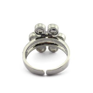 Fashion Women Jewelry Crystals Balls Flower Stones Ring