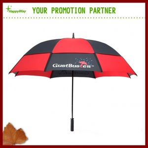 Promotional Logo Printed Automatic Golf Umbrella, Custom Golf Umbrella