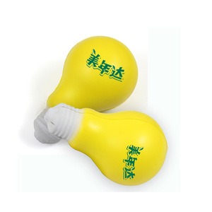 Advertising Light Bulb Stress Ball , MOQ 1000 PCS 0101029 One Year Quality Warranty