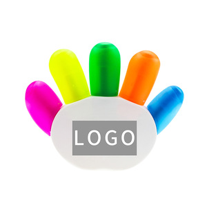 Cheap Top Quality Customized Hand Shape 5 In 1 Highlighter