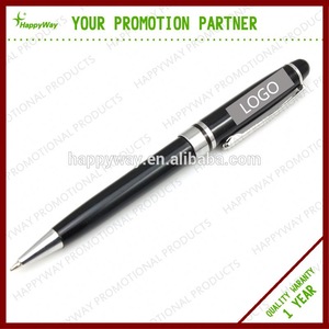 Logo Imprint Ballpoint Pen With Metal Clip 0201026 MOQ 100PCS One Year Quality Warranty
