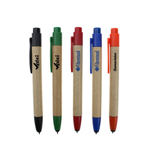New Arrival Eco-friendly Recycled Paper Stylus Touch Ballpoint Pen