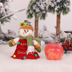 Wholesale Christmas Decoration Ornaments 3D Plush Toy Apple Bag