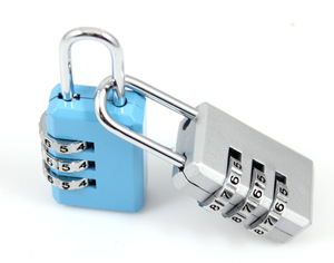 3 Digit Exquisite Luggage Lock With Custom Logo, MOQ 100 PCS 0907003 One Year Quality Warranty