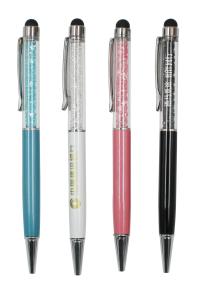 Colorful diamond rotary crystal ball point Pen