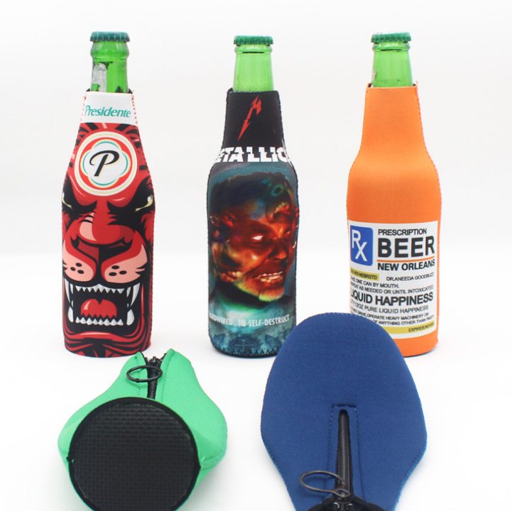 Promotional Custom Logo Neoprene Can Cooler Sleeve Custom Beer Bottle Can Cooler