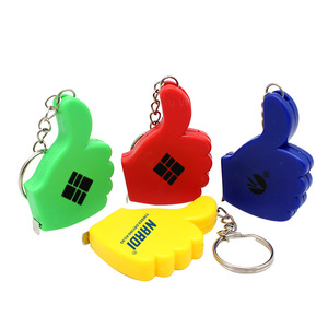 1 meter thumb plastic tape measure keychain