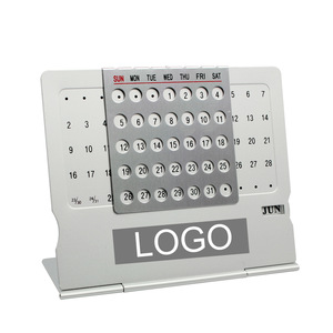 Custom Metal Desk Calendar