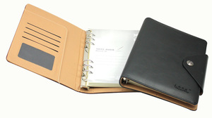 Custom PU Cover Spiral Notebook With Buckle, MOQ 1000 PCS 0701061 One Year Quality Warranty