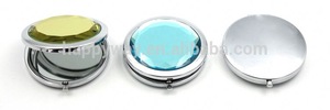 advertsising portable crystal cover cosmetic mirror