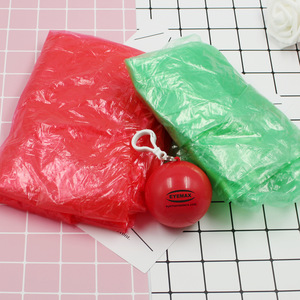 Custom Portable Plastic Sphere Raincoat