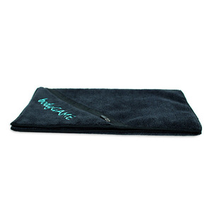 Promotional Fitness Microfiber Gym Towel With Zipper
