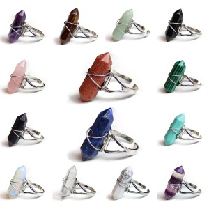 Wholesale Natural Crystal Stone Ring