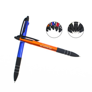 Advertising Plastic 3 in 1 Color Stylus Ball Pen