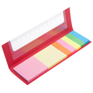 promotional customized sticky notes memo pad with ruler , MOQ100PCS 0703040