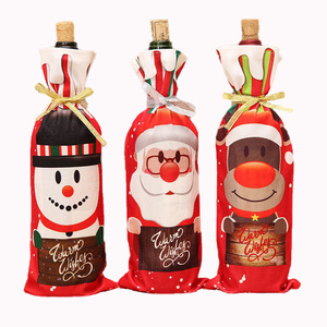 Christmas Decoration Home Using Wine Bottle Cover