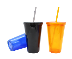 Custom Logo Multi Color Transparent Plastic Cup