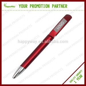 High Quality Custom Logo Promotional Plastic Ball Pen 0201104 One Year Quality Warranty