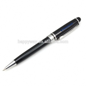 Logo Imprint Ballpoint Pen With Metal Clip 0201026 MOQ 100PCS One Year Quality Warranty