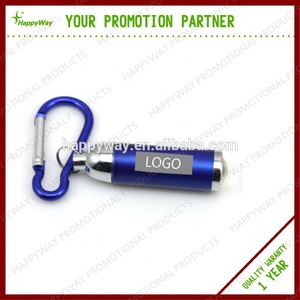 Mini Carabiner LED Flashlight, MOQ 1000 PCS 0804029 One Year Quality Warranty