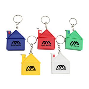 Mini House Shape Custom Logo Tape Measure Keychain