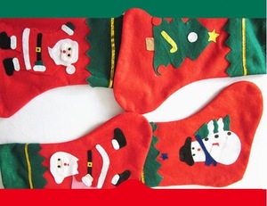 Promotional christmas stocking,christmas decorations stocking,sweet gift stocking