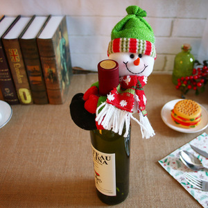 Christmas Ornaments Gift Toys Wine Bottle Decoration Plush Toy