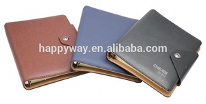 Custom PU Cover Spiral Notebook With Buckle, MOQ 1000 PCS 0701061 One Year Quality Warranty