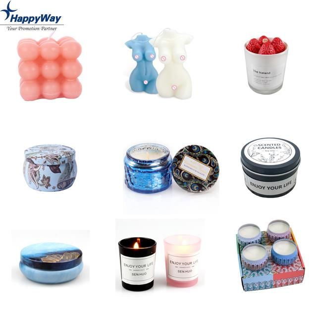 Luxury Glass Jar Fruit Strawberry Cake Soy Wax Craft Scented Candles With Natural Soy Wax