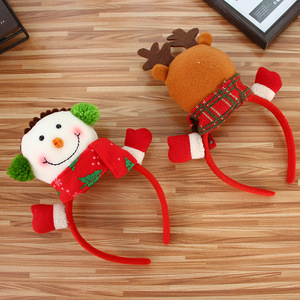 Christmas Decorations Ornaments Santa Claus Deer Antlers Headband