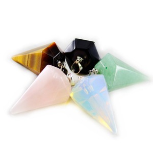 Colorful Crystal Stone Products Cone Shape Pendants
