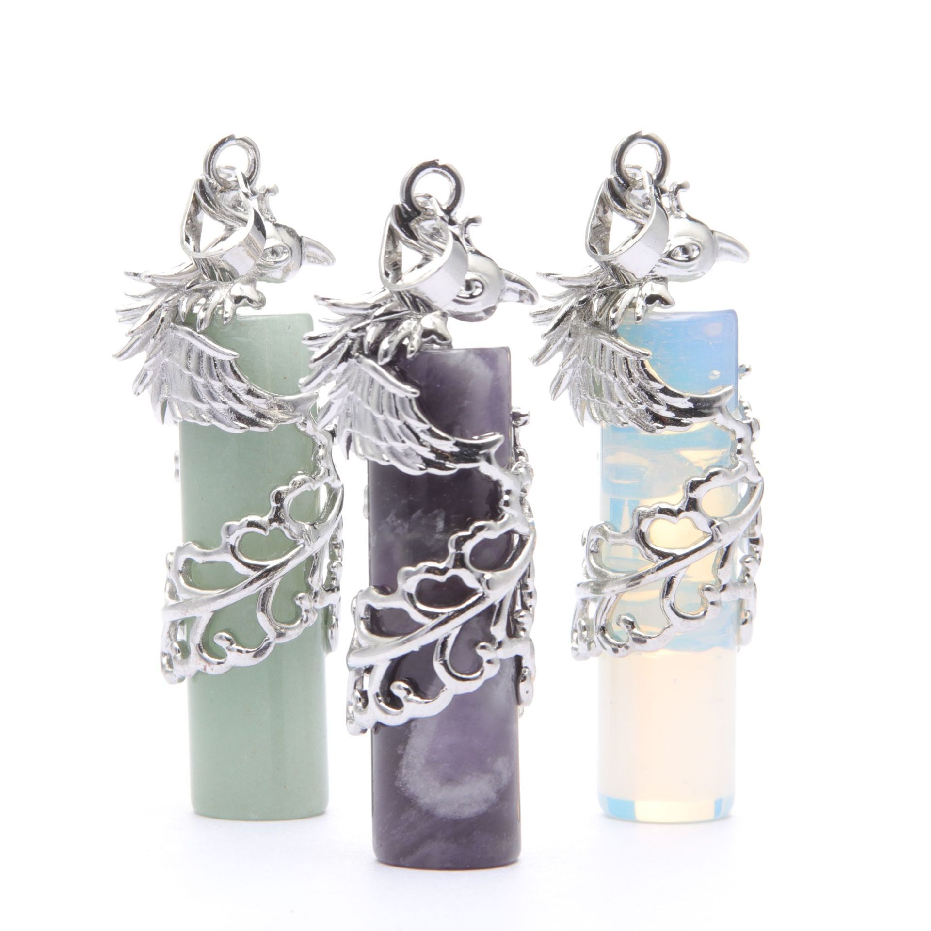 Novelty Crystal Stone Phoenix Decoration Pendants