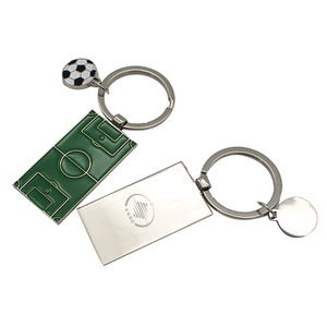 Custom Novelty Zinc Alloy Football Court Soccer Field Keychain