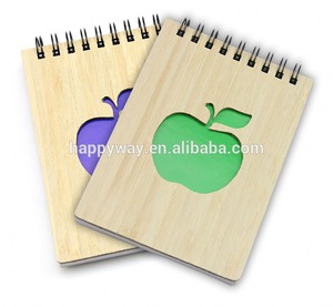 Custom Promotional Environmental Carved Apple Shaped Note Book Pad