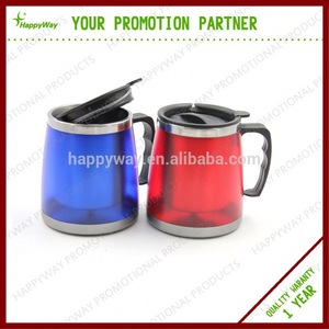 Creative Travel Mug Office Tea Coffee Water Bottle Stainless Steel Thermos Cup , MOQ100PCS 0301035