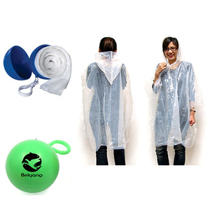 Custom Portable Plastic Sphere Raincoat