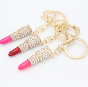 Fashion Lovely Lip Gloss Key Chain