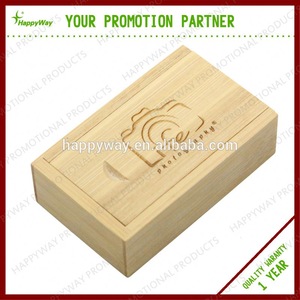 Hot Selling Bamboo Guitar USB 4 GB With Wood Box, MOQ 100 PCS 0506004 One Year Quality Warranty