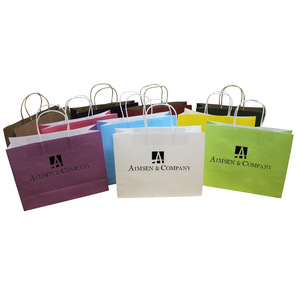 Hot Sale Top Quality Advertising Shopping Kraft Paper Bag