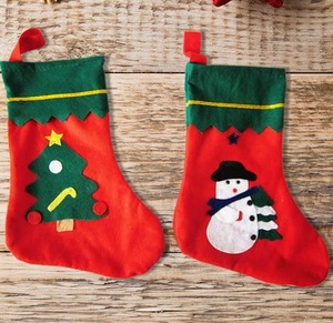 Promotional christmas stocking,christmas decorations stocking,sweet gift stocking