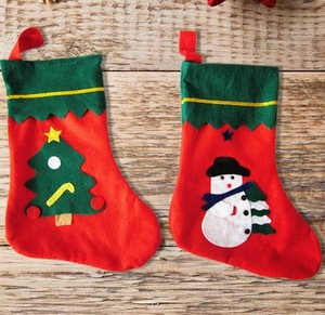 Promotional christmas stocking,christmas decorations stocking,sweet gift stocking