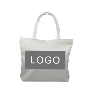 Stylish Zipper Canvas Tote Bag