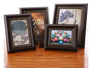 Wholesale mdf funia wood photo frame,baby picture mini glass wall photo frame