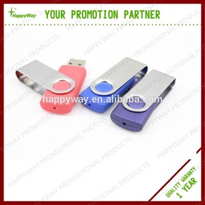 Custom 4 GB Rotate USB Flash Drive, MOQ 100 PCS 0501001 One Year Quality Warranty