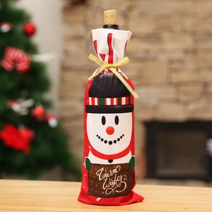 Christmas Decoration Home Using Wine Bottle Cover