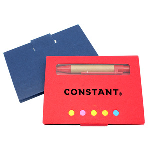 Colorful Mini Eco Notepads with Pen