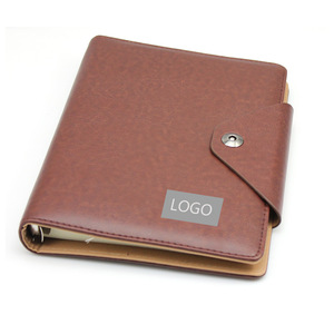 Custom PU Cover Spiral Notebook With Buckle, MOQ 1000 PCS 0701061 One Year Quality Warranty