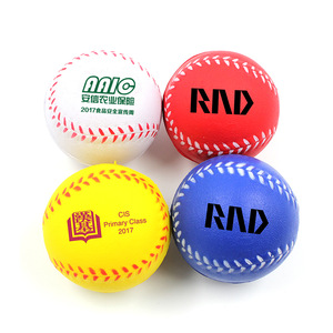 Custom PU Foam Baseball Stress Ball