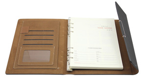 Business Three Fold Gray Color Notebook 0701020 MOQ 500PCS One Year Quality Warranty